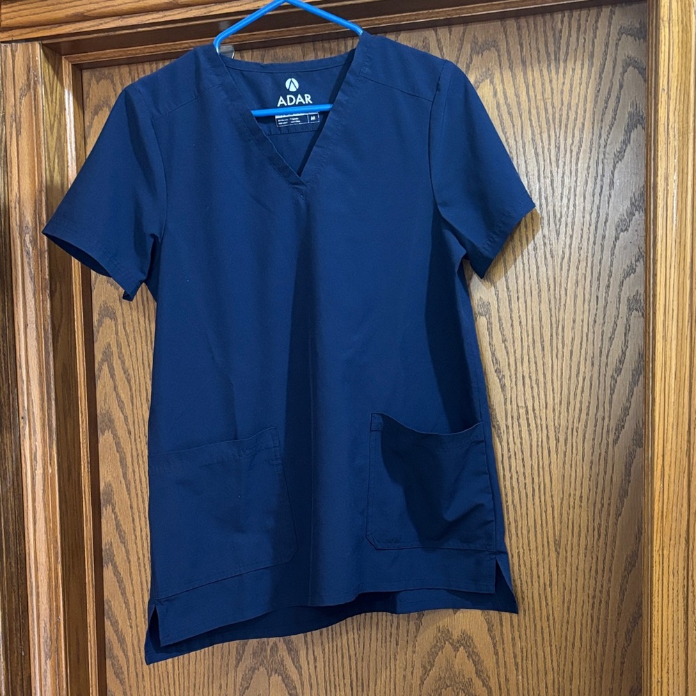 Ada Dark Blue Scrub Top